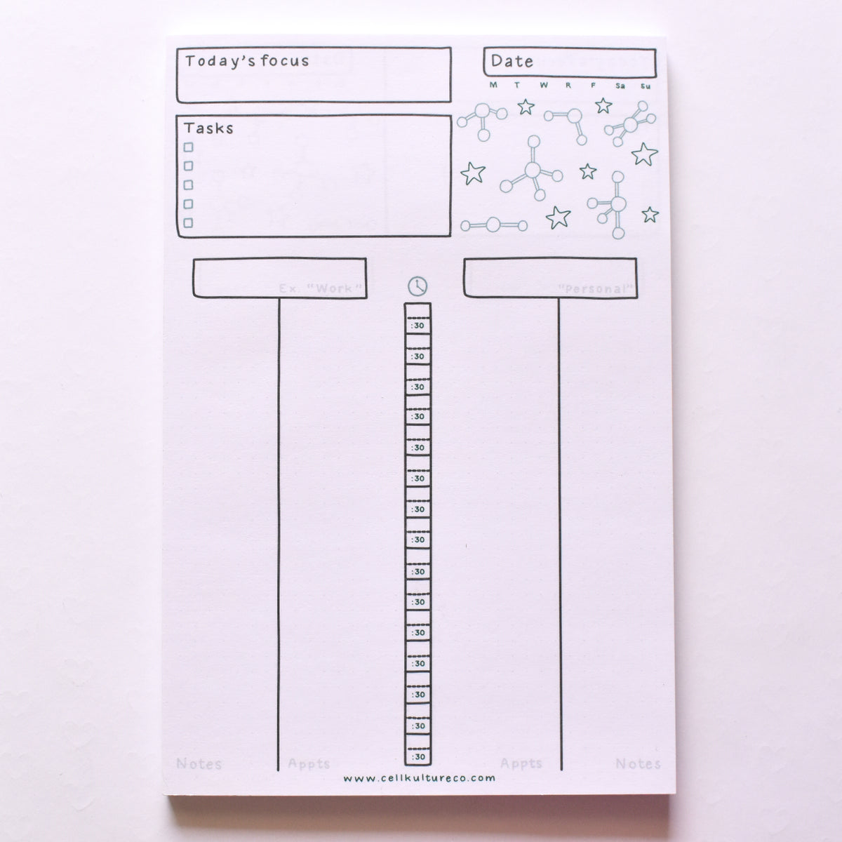 Daily Layout Stencil for Bullet Journal and Planner, Today Spread