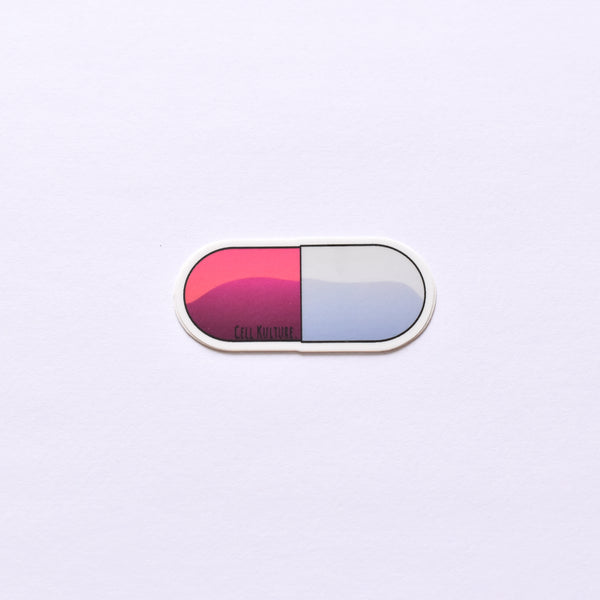 Capsule | vinyl science sticker (medical, nursing)