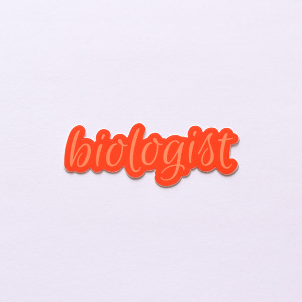 Biologist | vinyl science sticker (biology)