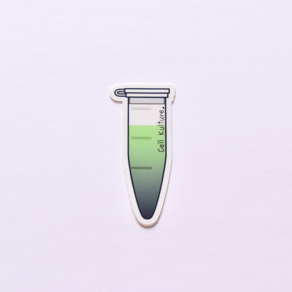 Microcentrifuge tube | vinyl science sticker (biology, chemistry)