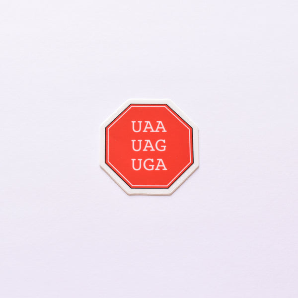 Stop codon | vinyl science sticker (biology)