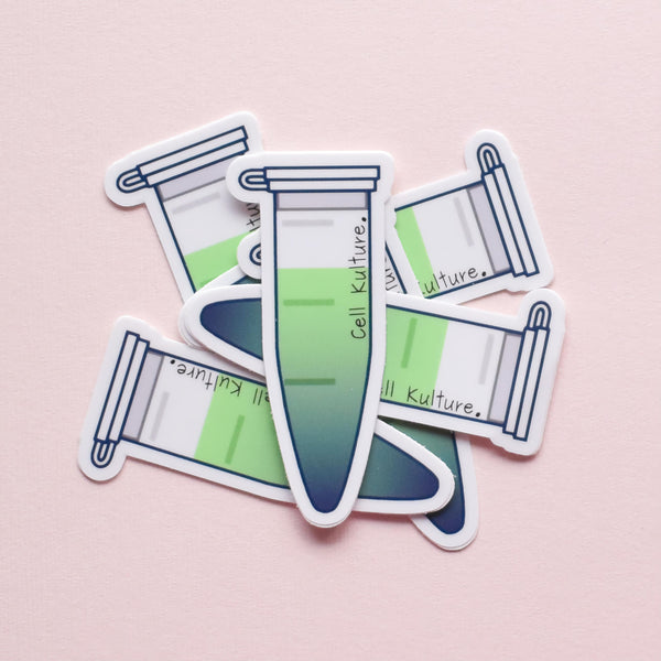 Microcentrifuge tube | vinyl science sticker (biology, chemistry)