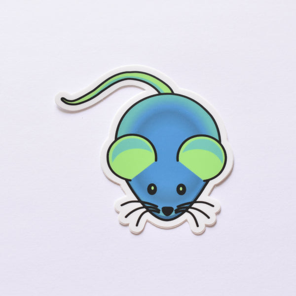 GFP mouse | vinyl science sticker (biology)