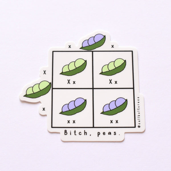 Punnett square | vinyl science sticker (biology)