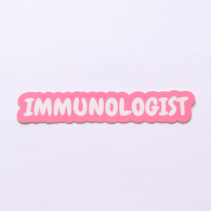 Immunologist | vinyl science sticker (biology)