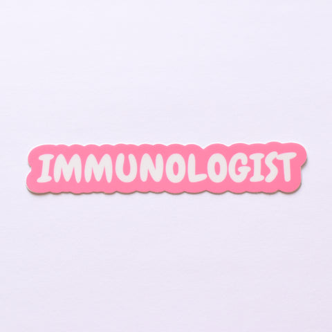 Immunologist | vinyl science sticker (biology)