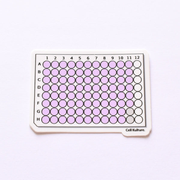 Multiwell cell culture plate | vinyl science sticker (biology)