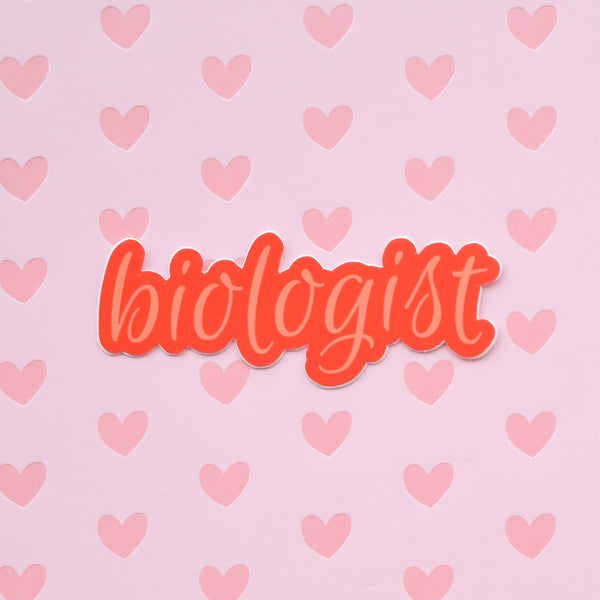 Biologist | vinyl science sticker (biology)