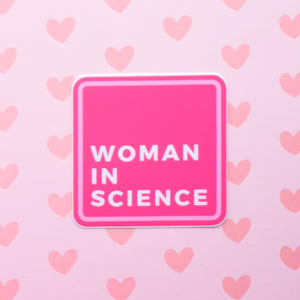 Woman in science | vinyl science sticker (STEM)