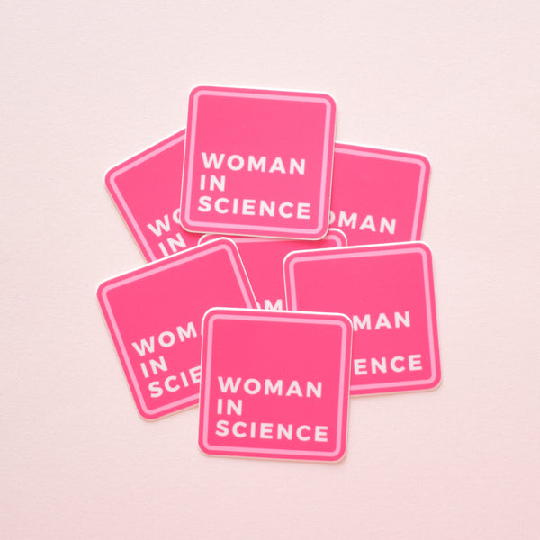 Woman in science | vinyl science sticker (STEM)